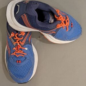 Saucony Women's Blue & Orange Running Shoes 7.5